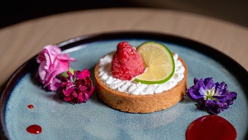 Chateau Elan’s Avocado Key Lime Tart. (Courtesy of Rae Conner)