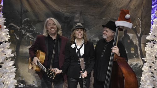 Doug Kees (left to right), Michelle Malone and Robby Handley performing as The Hot Toddies