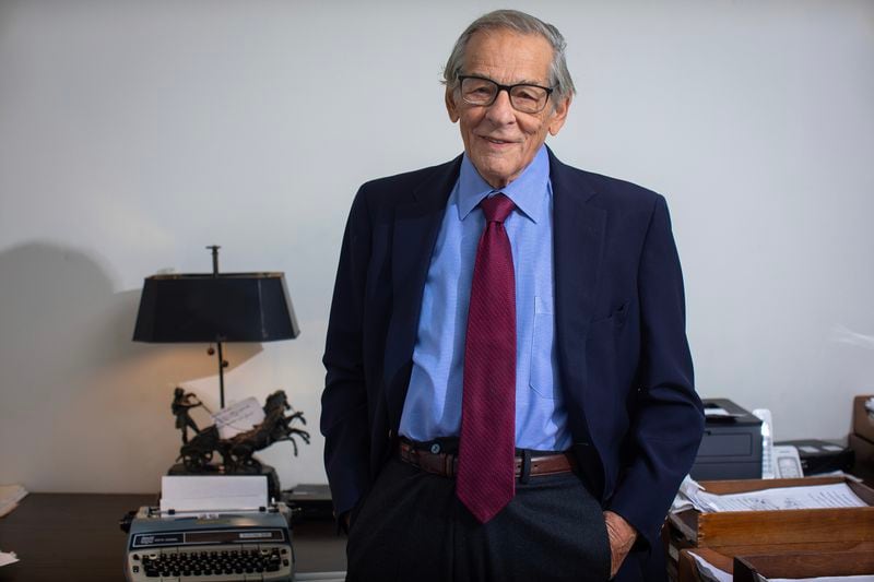 Robert Caro poses for a portrait on Wednesday, Sept. 11, 2024, in New York. (Photo by Andy Kropa/Invision/AP)