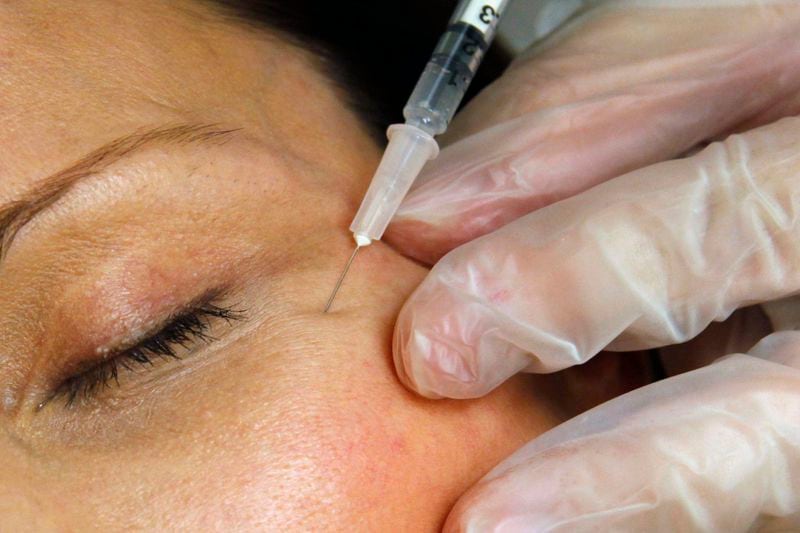 A patient receives a Botox injection.  AP File Photo.