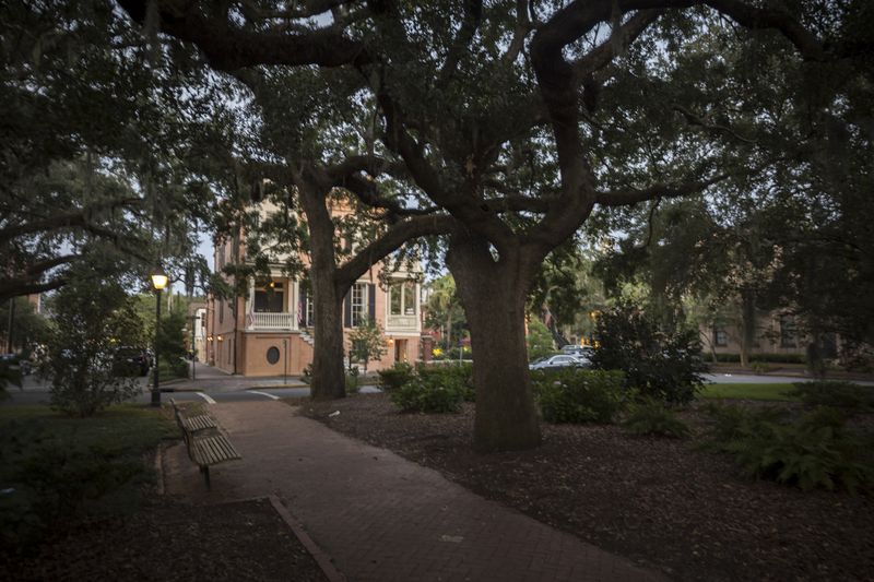 The Savannah National Historic Landmark District measures one square mile. (AJC Photo/Stephen B. Morton)