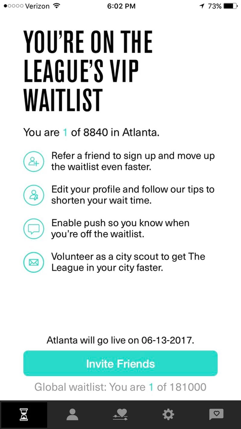 The League dating app launches in Atlanta today.