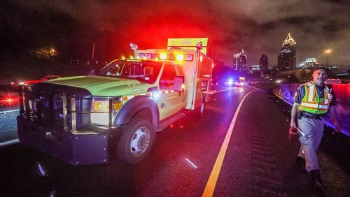 The driver of this HERO truck was injured in 2015 when he was hit by a vehicle on I-75 in Atlanta. Commissioner Russell McMurry said that GDOT hopes to restore the HERO program to its original coverage by the end of 2024. JOHN SPINK/AJC FILE