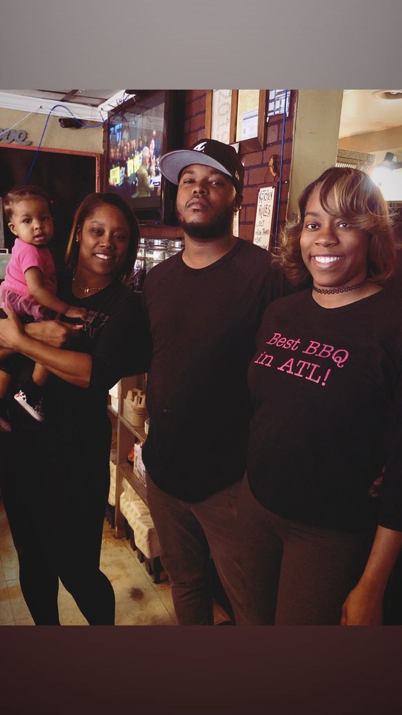 Lakesia Phelps (left), of Anna’s BBQ, with her granddaughter Cali, son-in-law Quan and daughter Destiney. CONTRIBUTED BY ANNA’S BBQ