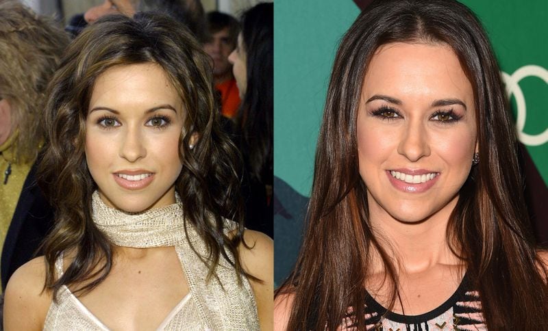 Lacey Chabert in 2002 and just a few weeks ago. CREDIT: Getty Images