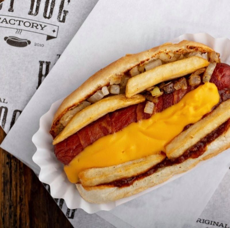 A menu item from the Original Hot Dog Factory  / Courtesy of the Original Hot Dog Factory