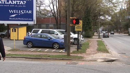 Marla Franks had to get 17 stitches after she tried to fight off a robber at Juniper and 5th streets. (Credit: Channel 2 Action News)