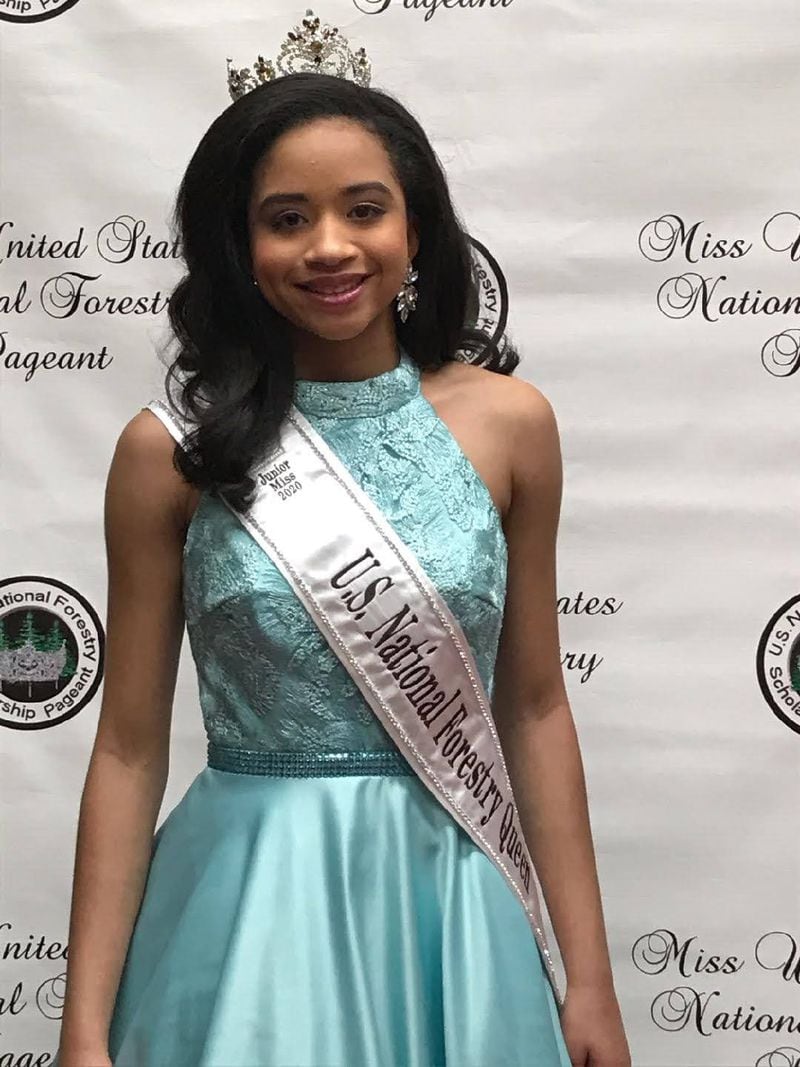On Saturday, Nov. 14, Jr. Miss Henry County Forestry Queen, Gabrielle Brown of McDonough, represented her title in the United States National Forestry Scholarship Pageant and was crowned the 2020 Jr. Miss United States National Forestry Queen. Gabrielle will promote the forestry industry as well as her platform, "Math with Gabby" during her year of service. She is the daughter of Demetrius & Monique Brown and is a 7th grade honor roll student at Union Grove Middle School.