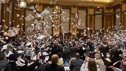 Tossing paper in the air is a tradition on Sine Die, the last day of the legislative session but while politicians are celebrating, the decline in civility they showed in their dealings hasn't gone unnoticed by the public.