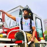 Atlanta Fire and Rescue firefighter Anaré Holmes traded in his protective gear and heavy boots for a slinky dress, makeup and high heels on “RuPaul’s Drag Race All Stars.” (Photo provided by Anaré Holmes)