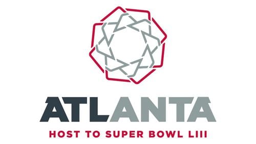 The Atlanta host committee’s logo for the 2019 Super Bowl.