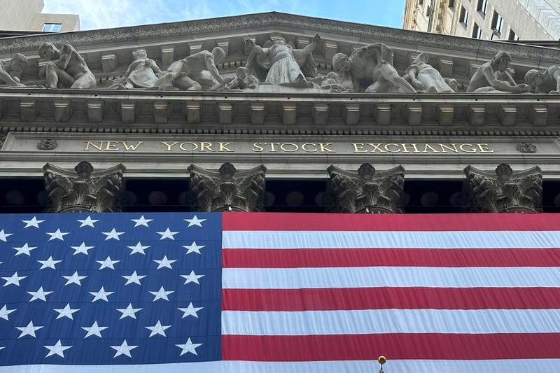 The New York Stock Exchange is seen on Wednesday, July 3, 2024, in New York. Wall Street is leaning toward minuscule gains before the bell ahead of the Fourth of July holiday. (AP Photo/Peter Morgan)