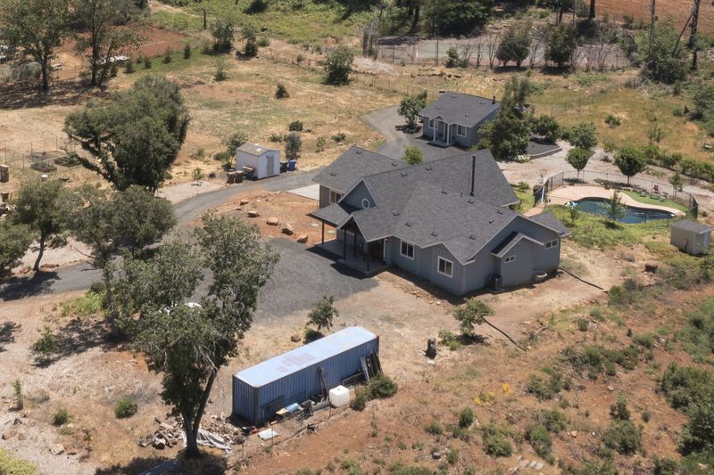 Brian Gobba's new home in Paradise, Calif., is shown Friday, June 14, 2024. When applications opened for the defensible-space program, the Gobbas were among the first to apply. (AP Photo/Nic Coury)