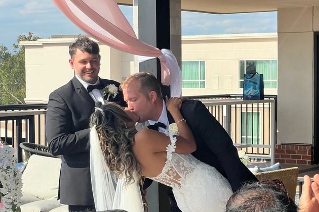 Alexandra Sotelo and Jack Fair married Saturday in a ceremony that almost didn't happen. (Photo Courtesy of Charmain Z. Brackett/Augusta Good News)