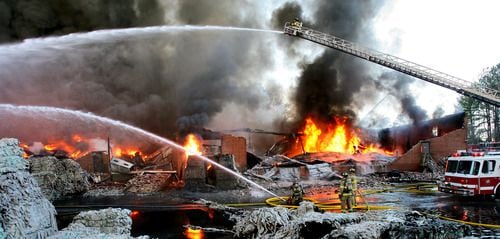 Fulton warehouse fire generates massive smoke plume