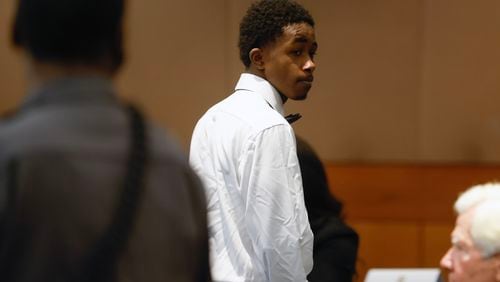 Rodavius Ryan, a defendant in YSL/Young Thug trial appears in court for jury selection at Fulton County Courthouse on Wednesday, January 4, 2023.  (Natrice Miller/natrice.miller@ajc.com)