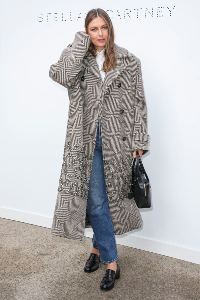 Maria Sharapova attends the Stella McCartney Spring/Summer 2025 collection presented Monday, Sept. 30, 2024, in Paris. (Photo by Scott A Garfitt/Invision/AP)