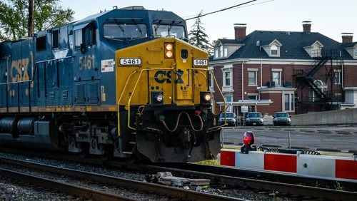 CSX is replacing railroad ties at multiple locations in Gwinnett County.