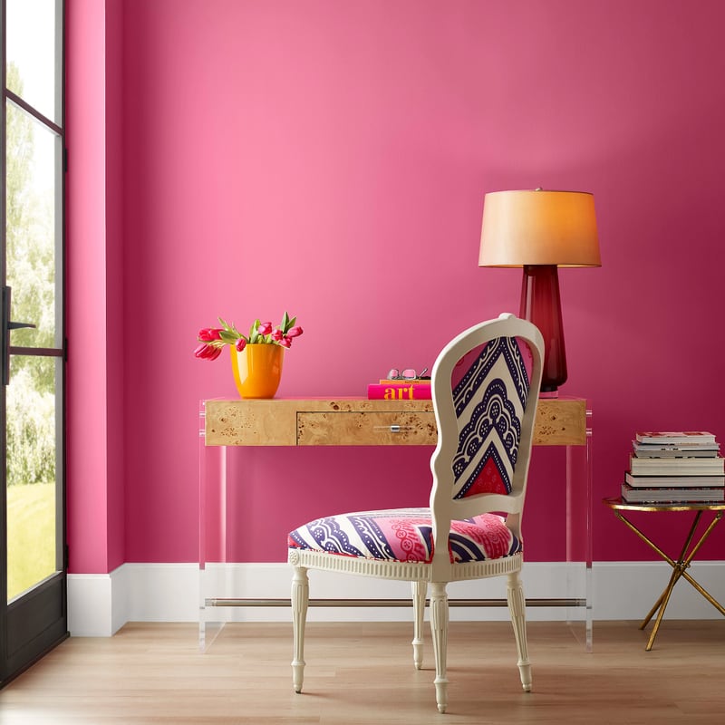 Dragon Fruit is a bold pink from Sherwin-Williams. Photo credit: Sherwin-Williams