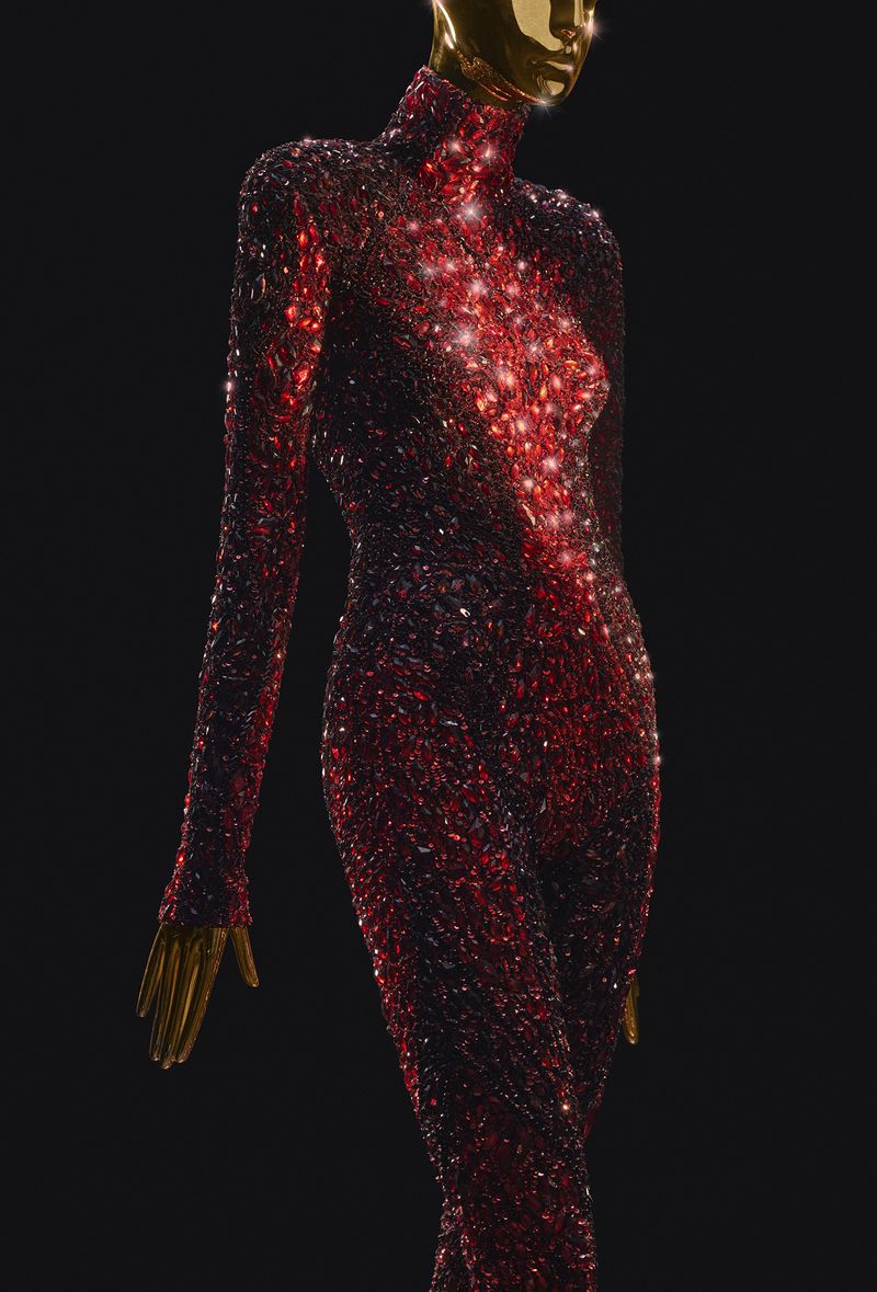 One of the glittering, body-conscious designs featured in the SCAD FASH exhibition "The Blonds: Glamour, Fashion, Fantasy."
(Courtesy of SCAD FASH Museum of Fashion + Film)