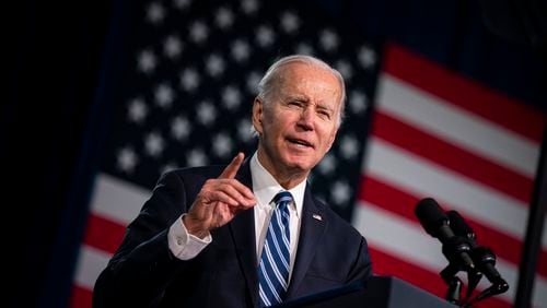 President Joe Biden will deliver his State of the Union address tonight.  (Al Drago/The New York Times)