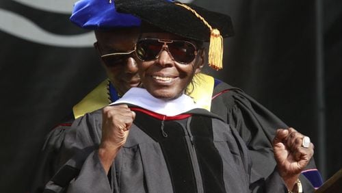 In a photo from 2016, musician, writer and producer Hamilton Bohannon receives the honorary degree Doctor of Humane Letters from his alma mater  Clark Atlanta University. BOB ANDRES  / BANDRES@AJC.COM