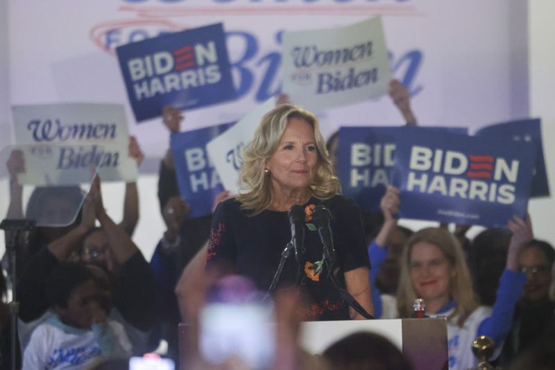 First lady Jill Biden will be in Columbus today.