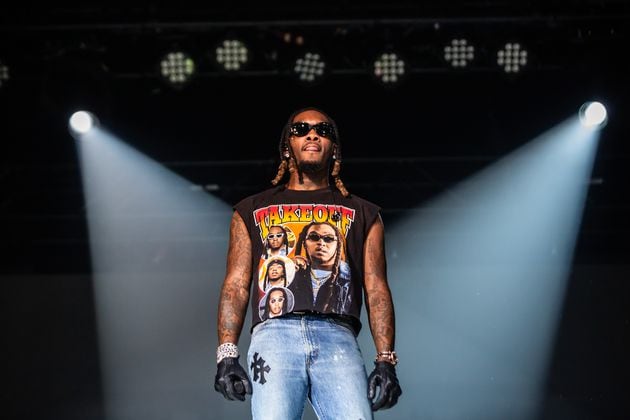 Offset, Georgia native and former member of Migos, rapped and danced for a packed crowd at the Coca-Cola Roxy on Wednesday April 10, 2024. (RYAN FLEISHER FOR THE ATLANTA JOURNAL-CONSTITUTION)