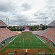 FILE - A view of Memorial Stadium is seen, Oct. 30, 2021, in Clemson, S.C. (AP Photo/Hakim Wright Sr., File)