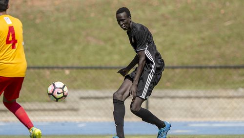 This is a photo of Machop Chol from 2016 when he was a member of Atlanta United's Academy.