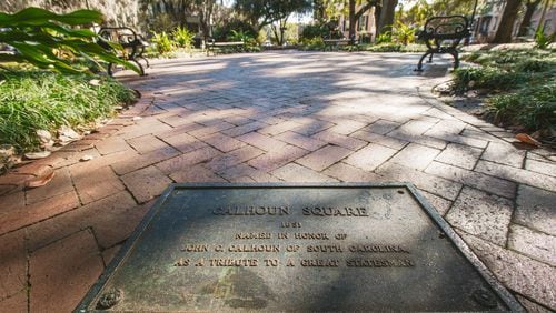 Calhoun Square was named in honor of John C. Calhoun, a United States Senator from South Carolina who served as the Vice President under John Quincy Adams and Andrew Jackson. (Photo Courtesy of Richard Burkhart/Savannah Morning News)