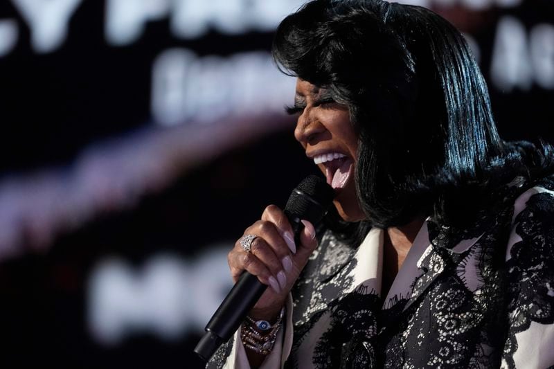 Patty LaBelle performs during the Democratic National Convention Tuesday, Aug. 20, 2024, in Chicago. (AP Photo/Erin Hooley)