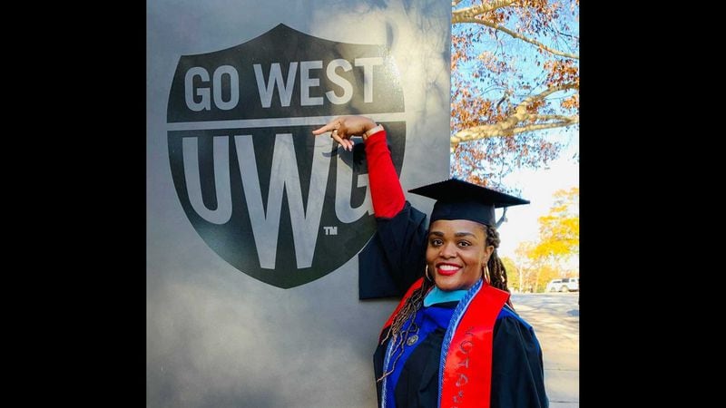 Ashley Jones completed her master's degree at the University of West Georgia in 2020 after Argosy University closed in 2019. Jones believes there should be ways to help students when a school abruptly closes. PHOTO CONTRIBUTED.