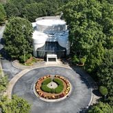 Aerial photograph shows the Carter Center in Atlanta on Thursday, Sept. 22, 2022. Founded in 1982 by former U.S. President Jimmy Carter and former first lady Rosalynn Carter, the Atlanta-based Carter Center has worked to improve democracy and human rights around the world. (Hyosub Shin/The Atlanta Journal-Constitution/TNS)