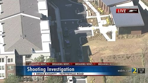 A man was shot and killed at an apartment complex on Fayetteville Road in DeKalb County.