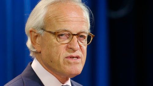 FILE - Martin S. Indyk speaks at the State Department, July 29, 2013, in Washington. Veteran diplomat Indyk, an author and leader at prominent U.S. think tanks who devoted years to finding a path toward peace in the Middle East, died Thursday, July 25, 2024. He was 73. (AP Photo/Charles Dharapak, File)