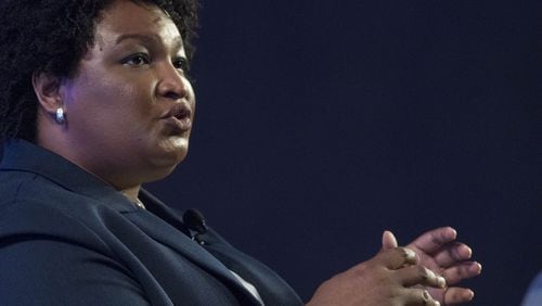 Georgia Democratic gubernatorial candidate Stacey Abrams, shown here in August, has released her health care plan. (PHOTO by ALYSSA POINTER/ALYSSA.POINTER@AJC.COM)