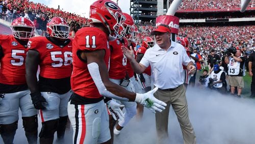 Georgia coach Kirby Smart after last weekend's win over Auburn: “I thought there was a lack of affecting the game crowd-noise wise, passion and energy. Hey, it was hot, but our guys have full pads on and helmets and they’re pushing. We’re trying to have a home-field advantage like we’ve (dealt with) when we’ve played teams and I can’t get crowd noise? That’s just frustrating.”