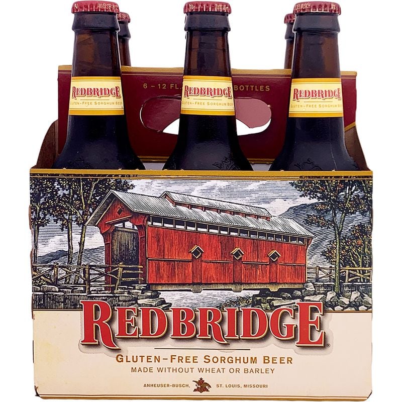 Redbridge, brewed by Anheuser-Busch, is a sorghum-based gluten-free lager with a 4.8% ABV. It is made without wheat or barley.