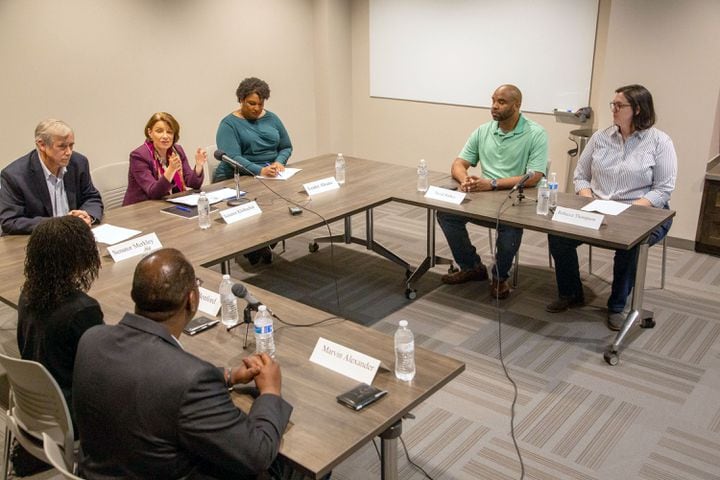 Abrams, Klobuchar hold voting rights roundtable in Georgia