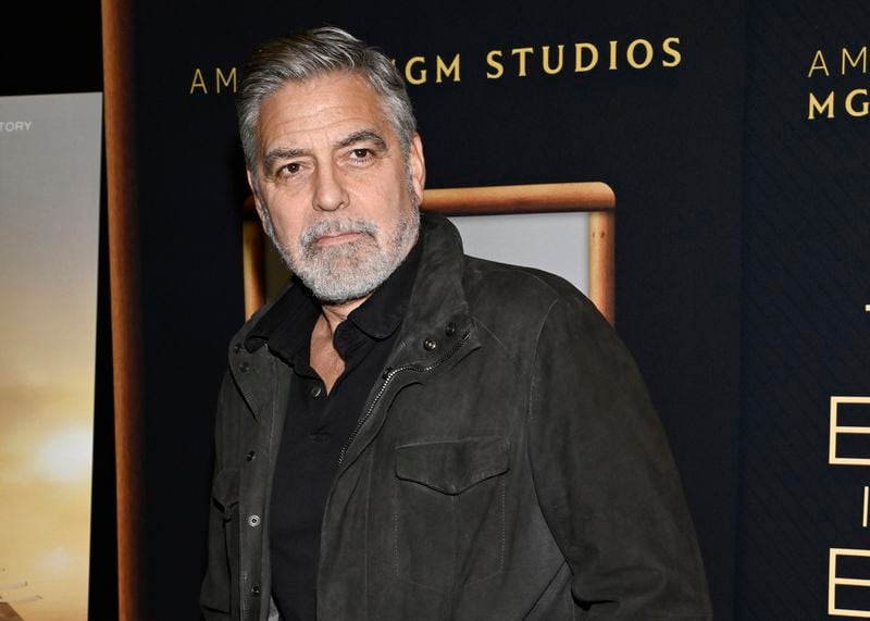 FILE - Director George Clooney attends a special screening of "The Boys in the Boat," Dec. 13, 2023, in New York. Celebrities including Clooney are increasingly lending their star power to President Joe Biden, hoping to energize fans to vote for him in November 2024 or entice donors to open their checkbooks for his reelection campaign. (Photo by Evan Agostini/Invision/AP, File)