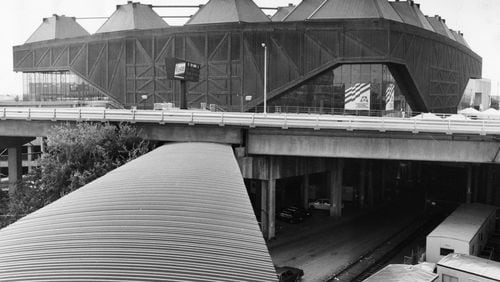 The 1988 Democratic National Convention was held in the Omni in downtown Atlanta. If 2024 had gone differently, this year's DNC would be held in State Farm Arena instead of Chicago's United Center. Photo taken July 17, 1988. (John Spink/AJC staff)