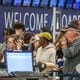 Passengers seek assistance at Delta ticket counters at Hartsfield-Jackson International Airport on Wednesday, July 24, 2024. (John Spink/The Atlanta Journal-Constitution/TNS)