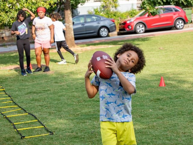 UGA player hosts football camp for kids