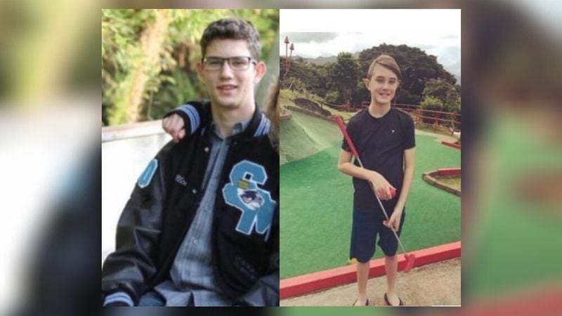 Kevin Allen and Brighton Garretson were both killed when the car they were in crashed into another vehicle and burst into flames.