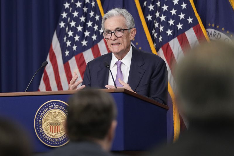 Federal Reserve Board Chairman Jerome Powell speaks during a news conference at the Federal Reserve in Washington, Wednesday, Sept. 18, 2024. (AP Photo/Ben Curtis)