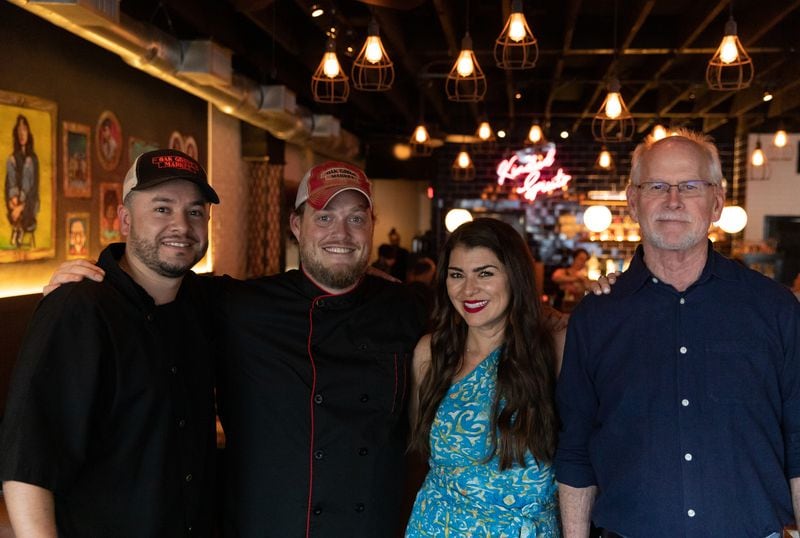 Kindred owners (from left to right) Ralph Catalan, Chef Rick Watson, Chaffraix Rowles and Rick Adams.