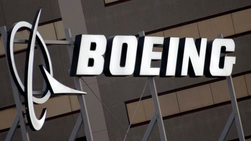 FILE - The Boeing logo is displayed in El Segundo, Calif., on Jan. 25, 2011. (AP Photo/Reed Saxon, File)