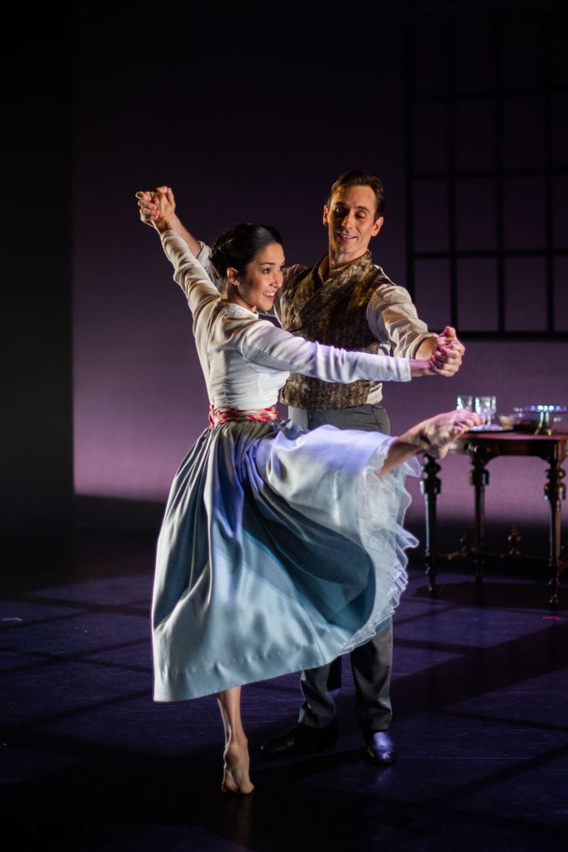 Rachel Van Buskirk and frequent dance partner Christian Clark in Heath Gill’s ballet "Marley Was Dead To Begin With." Courtesy of Christina Massad 