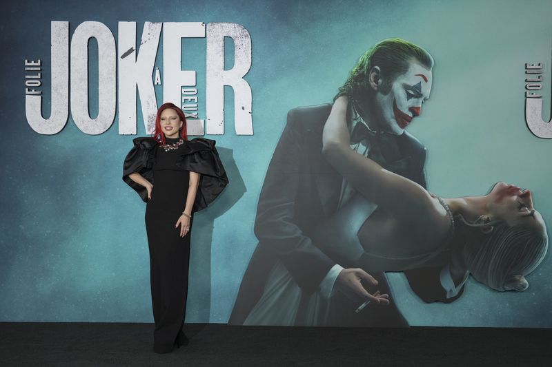 Lady Gaga arrives at the premiere of "Joker: Folie a Deux" on Monday, Sept. 30, 2024, at TCL Chinese Theatre in Los Angeles. (Photo by Jordan Strauss/Invision/AP)